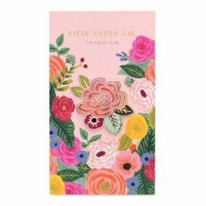NWT Anthropologie Rifle Paper Co Lovely Enamel Pin